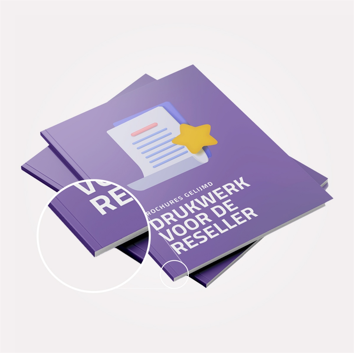 Toon details van Brochure - Gelijmd